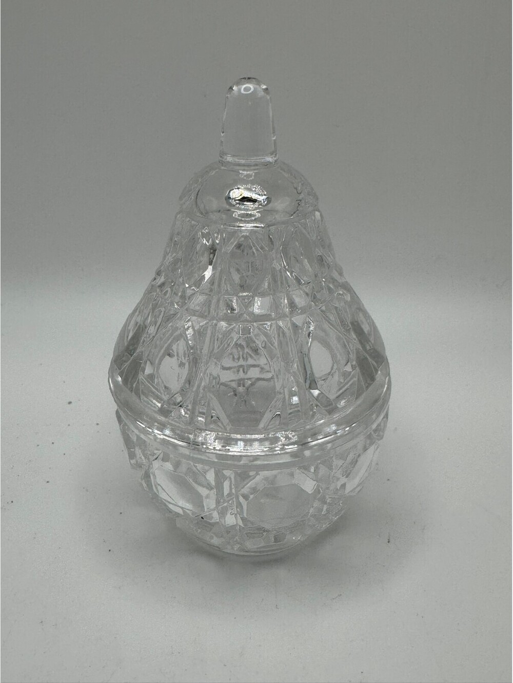 Vintage Anna Hutte "Bleikristall" Pear Trinket Dish